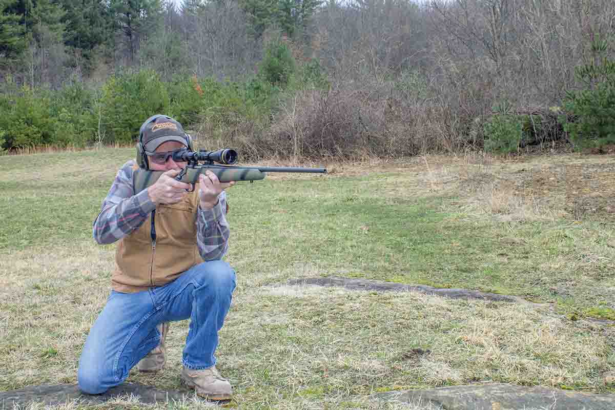 Varmint rifles don’t have to be heavy. Richard’s New Ultra Light Arms rifle in “sporter” configuration works better than fine when roaming fields for groundhogs or when predator calling.